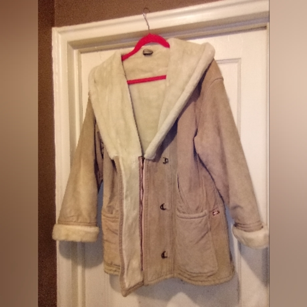 AUTHENTIC SHEARLING, Coat LEATHER/ SUEDE COAT